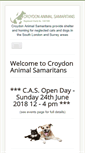 Mobile Screenshot of croydonanimalsamaritans.co.uk